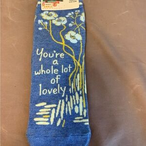 Blue Q Women's Socks -  You’re A Whole Lot Of Lovely Blue Ankle Novelty Socks